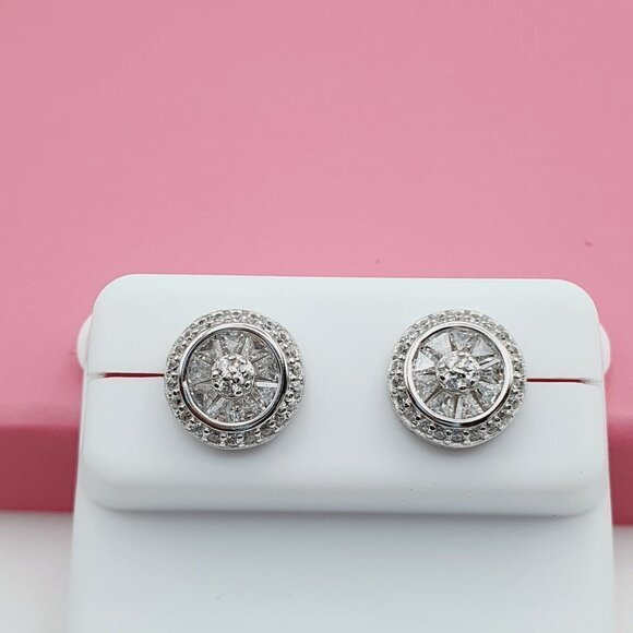 "925 Sterling Silver Cubic Zirconia Earrings, U19254572 - Picture 5 of 11